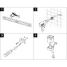 Стакан для зубных щеток LEMARK SMOOTH LINE с держателем чёрный 9732014